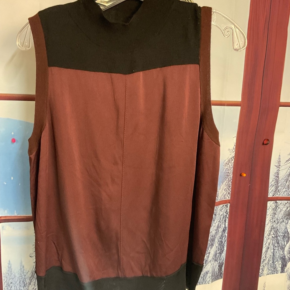 Rag & Bone Black and maroon Tank Top  #1223